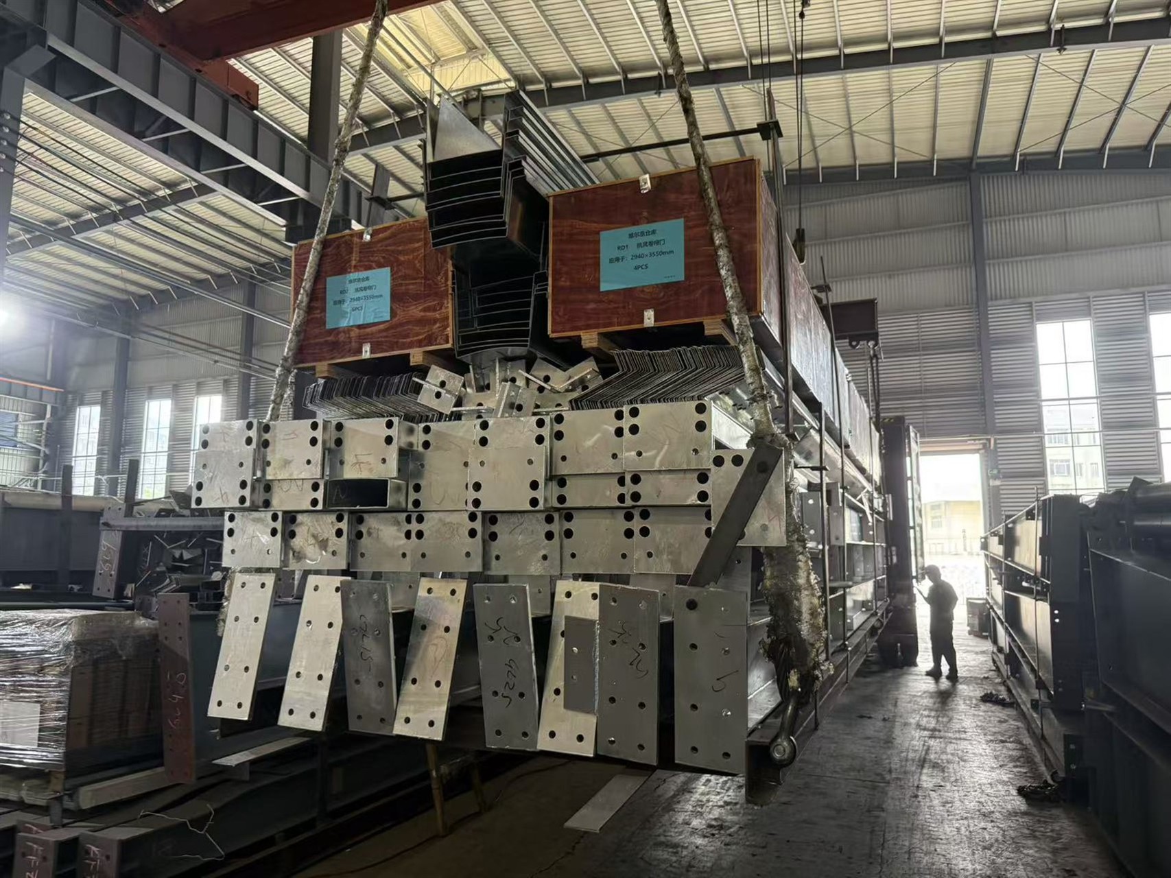 Steel packages shipped Steel packages shipped